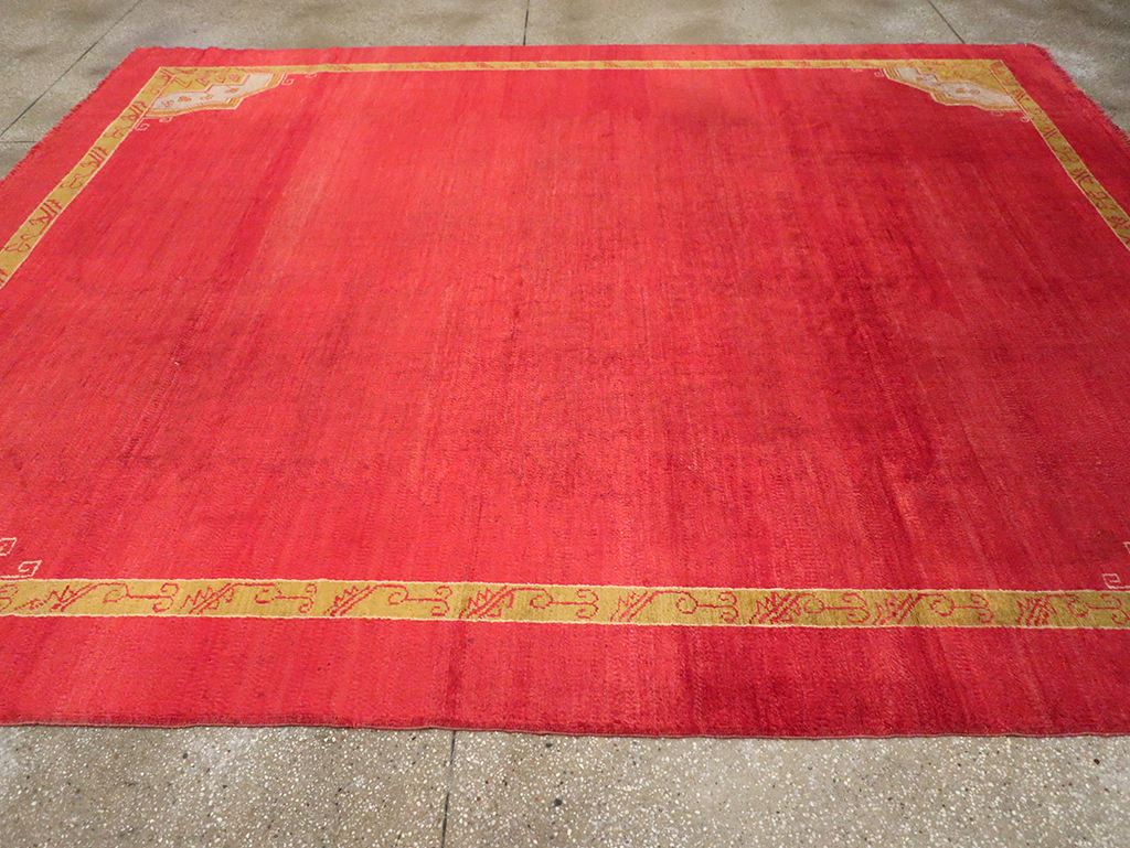 Antique Turkish Oushak Room Size Carpet, No.33037 - Galerie Shabab