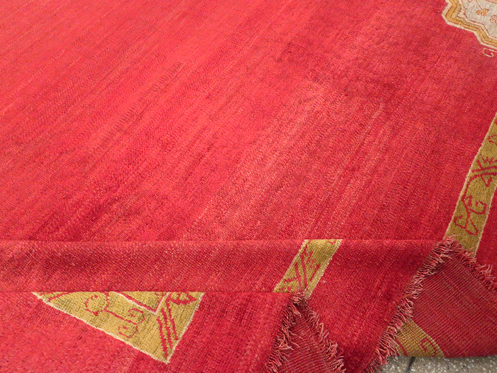 Antique Turkish Oushak Room Size Carpet, No.33037 - Galerie Shabab