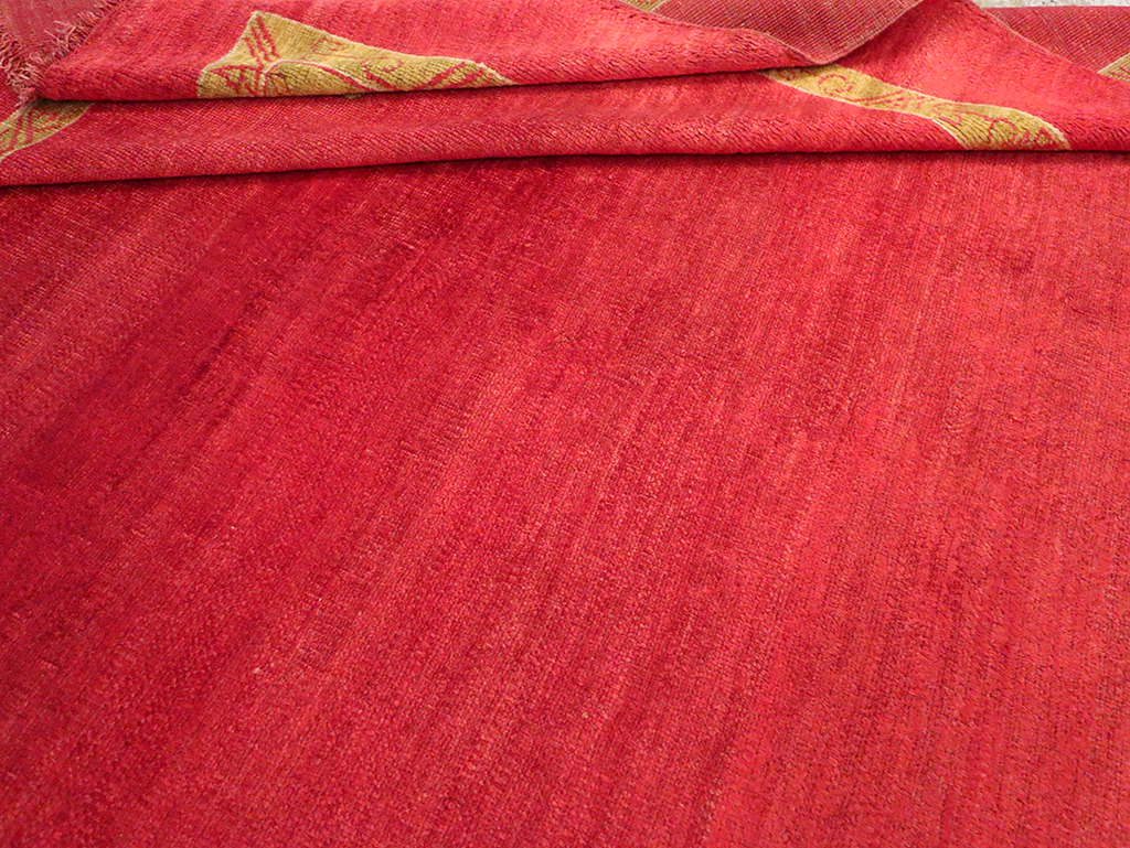 Antique Turkish Oushak Room Size Carpet, No.33037 - Galerie Shabab