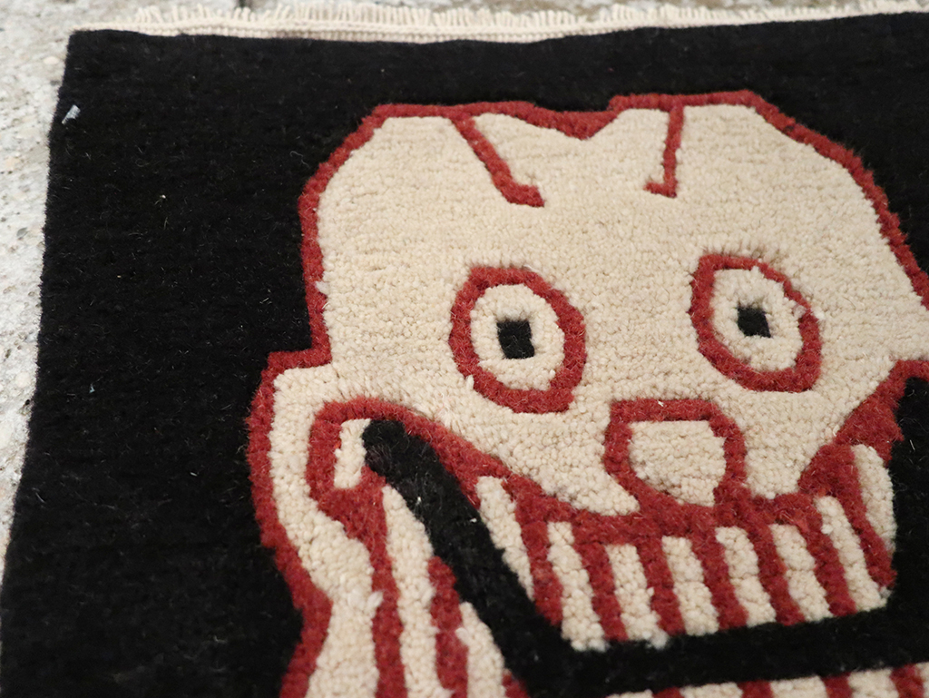 Vintage Tibetan Pictorial Rug (Pair: 2 of 2), No.33040 - Galerie Shabab