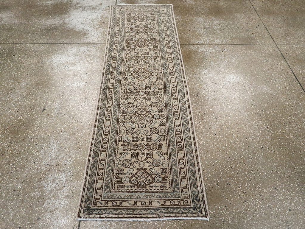 Vintage Persian Malayer Runner, No.33043 - Galerie Shabab