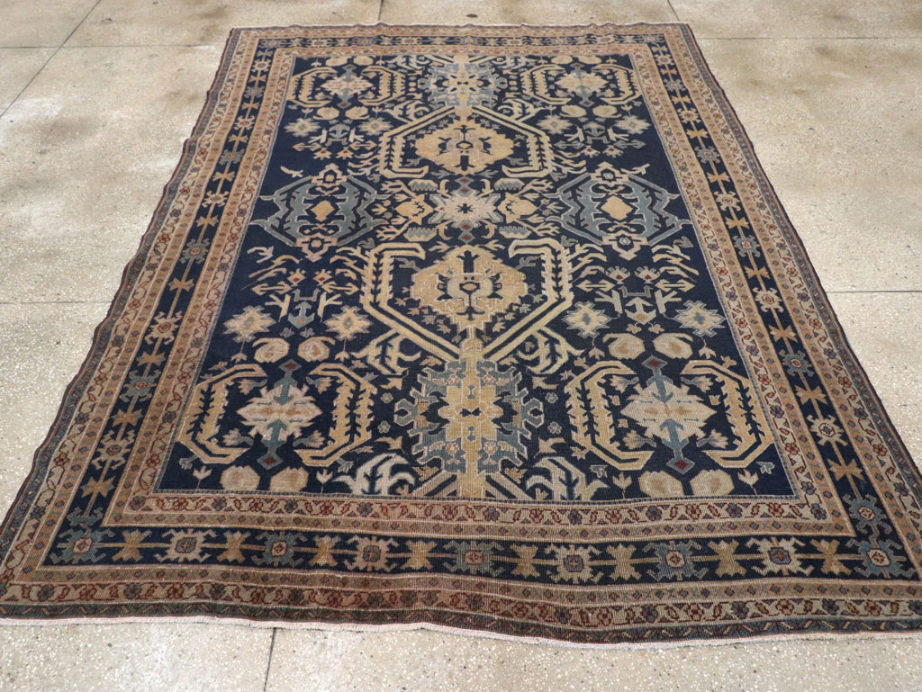 Vintage Indian Lahore Accent Rug, No.33046 - Galerie Shabab