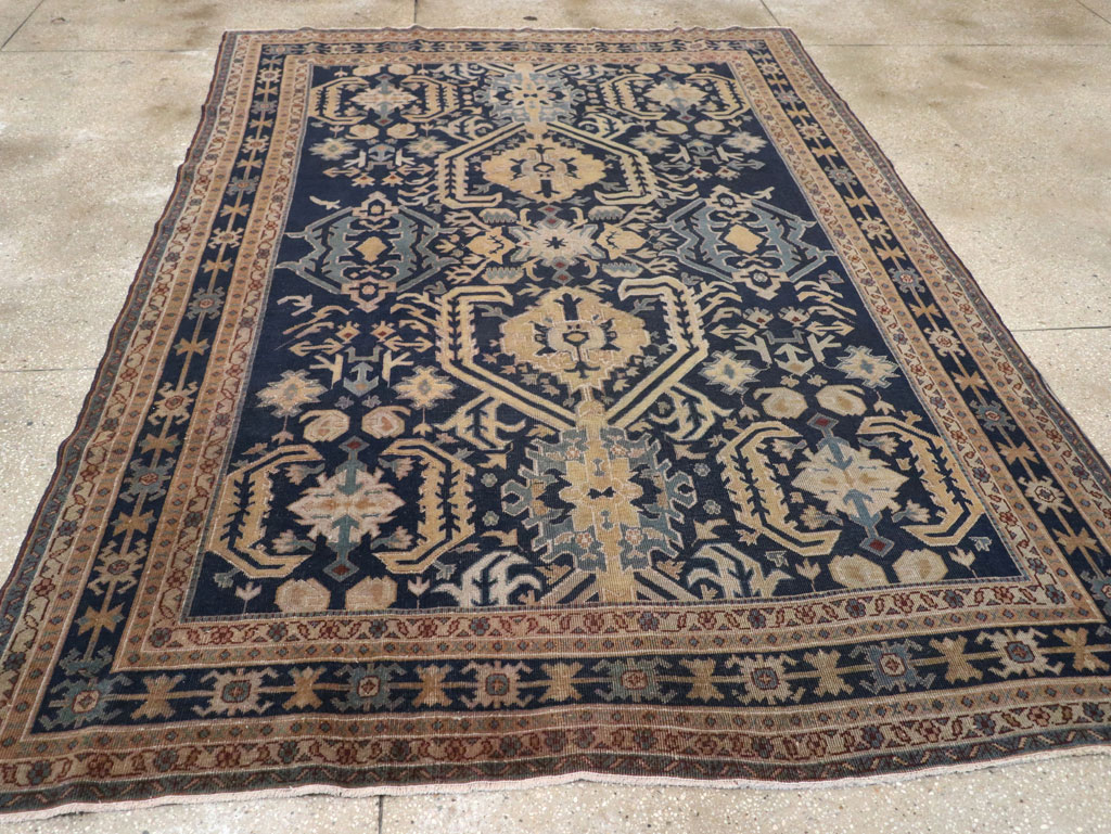 Vintage Indian Lahore Accent Rug, No.33046 - Galerie Shabab
