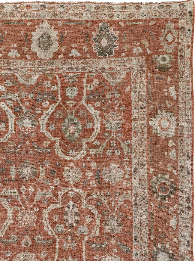 Antique Persian Mahal Room Size Carpet, No.33048 - Galerie Shabab