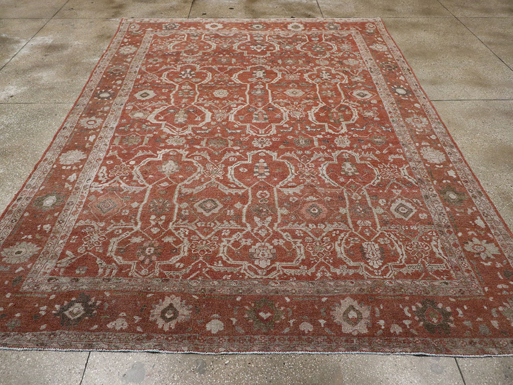 Antique Persian Mahal Room Size Carpet, No.33048 - Galerie Shabab