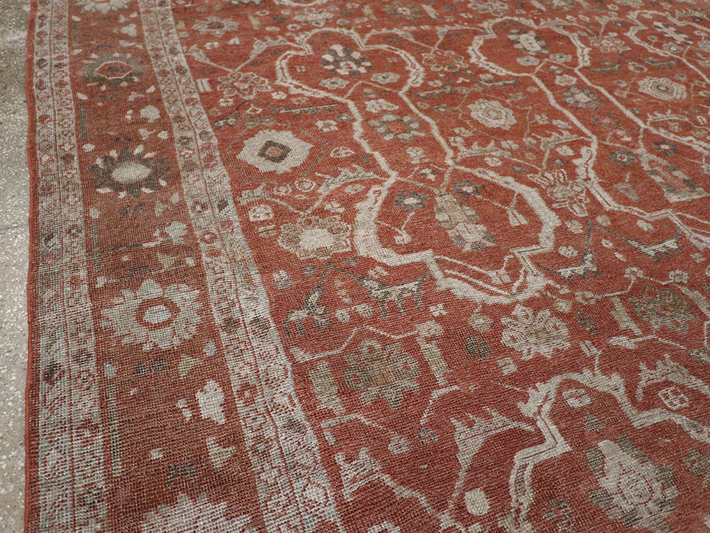 Antique Persian Mahal Room Size Carpet, No.33048 - Galerie Shabab