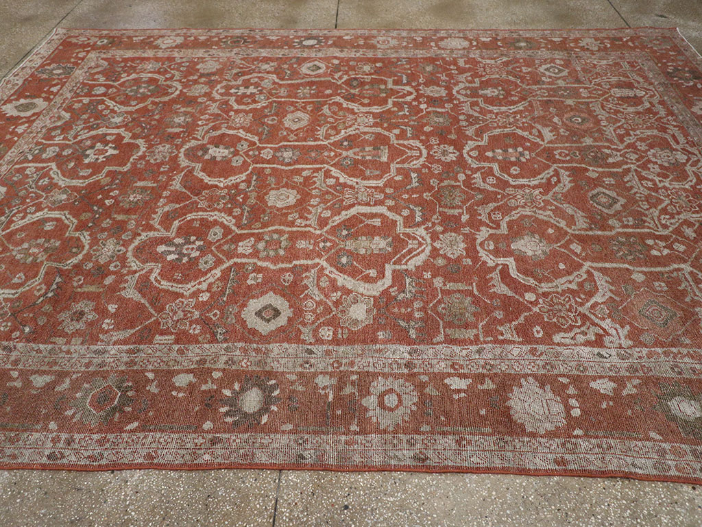 Antique Persian Mahal Room Size Carpet, No.33048 - Galerie Shabab