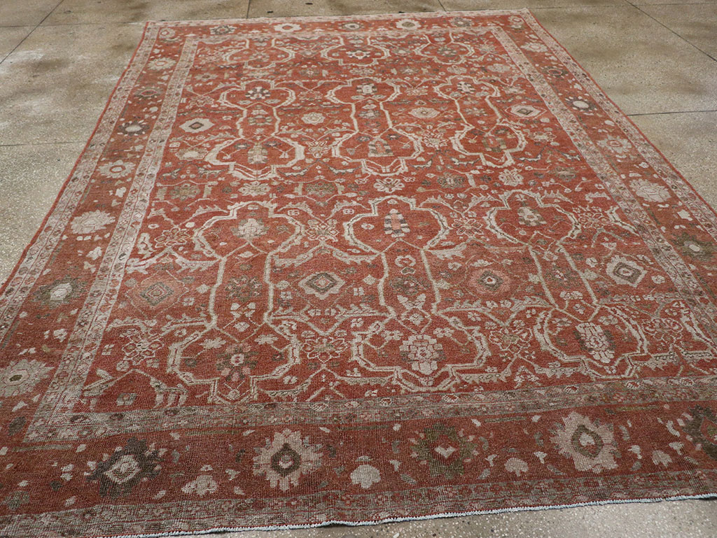Antique Persian Mahal Room Size Carpet, No.33048 - Galerie Shabab