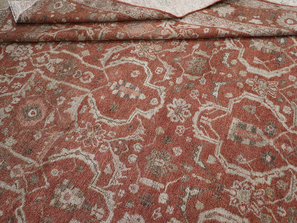 Antique Persian Mahal Room Size Carpet, No.33048 - Galerie Shabab