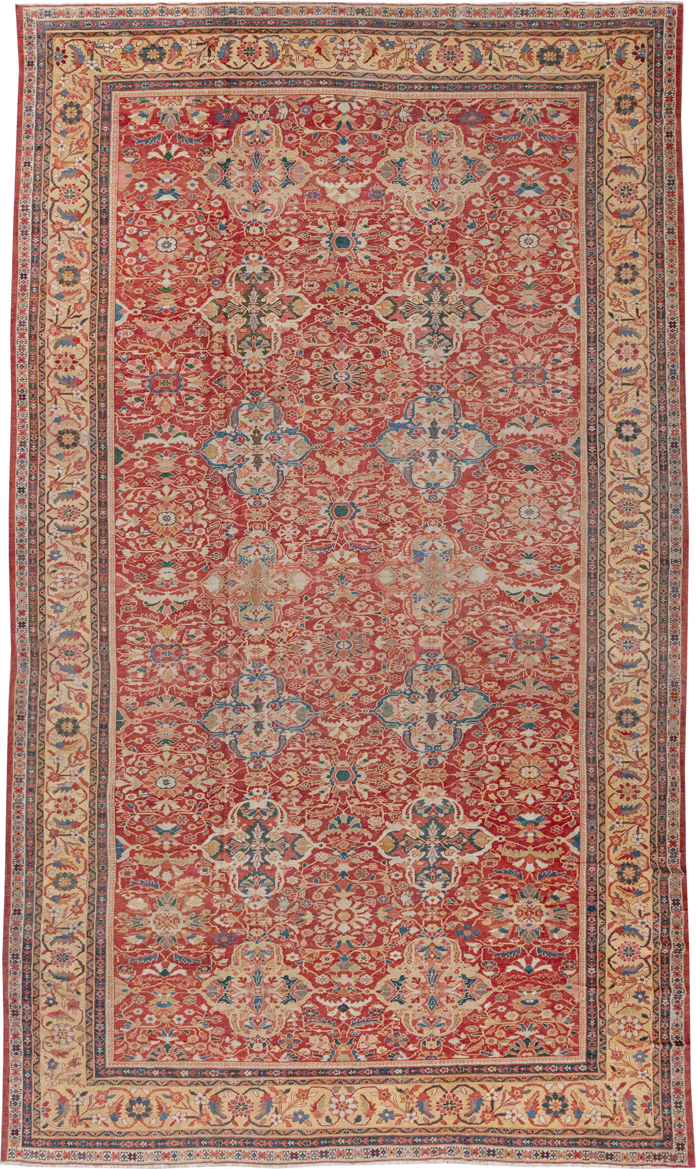 Antique Persian Mahal Oversize Carpet, No.33052 - Galerie Shabab