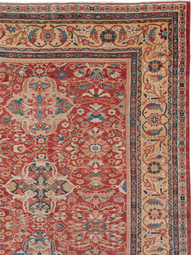 Antique Persian Mahal Oversize Carpet, No.33052 - Galerie Shabab