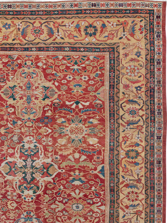 Antique Persian Mahal Oversize Carpet, No.33052 - Galerie Shabab