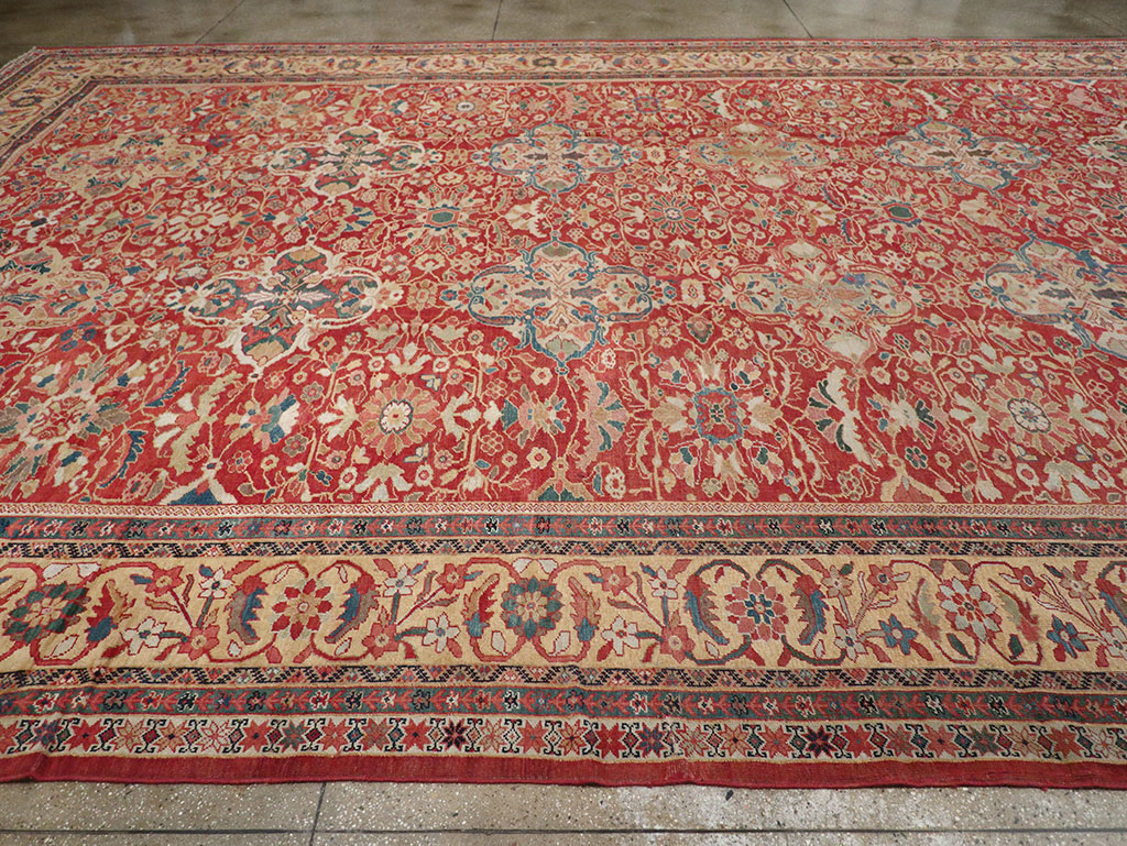 Antique Persian Mahal Oversize Carpet, No.33052 - Galerie Shabab