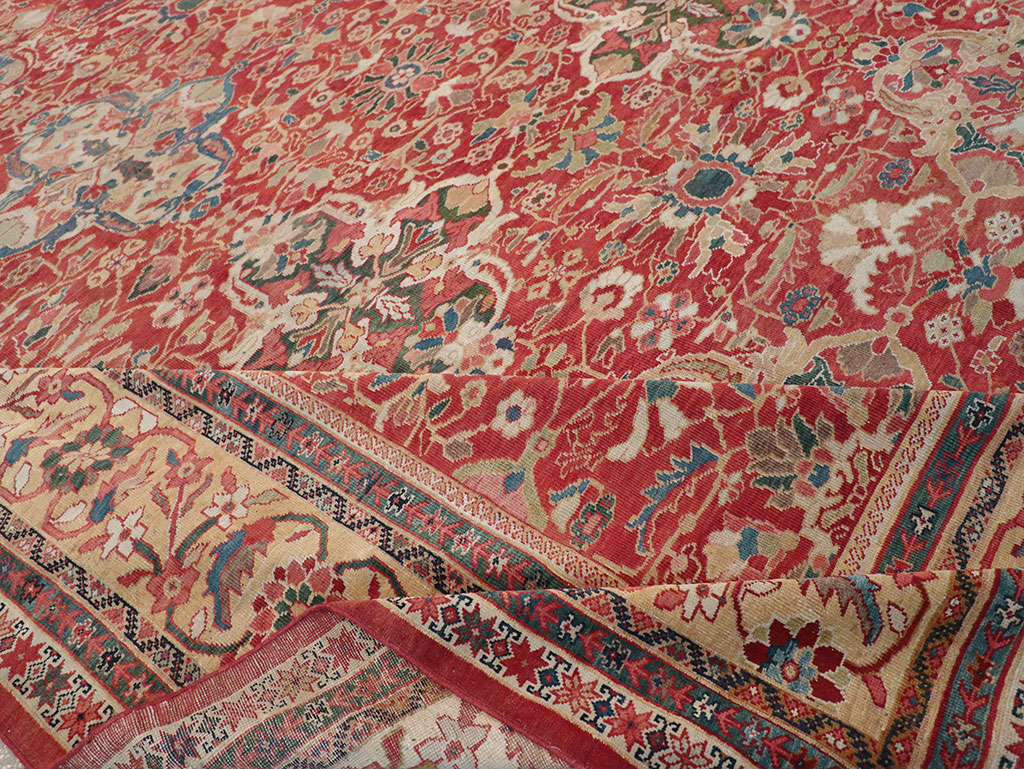 Antique Persian Mahal Oversize Carpet, No.33052 - Galerie Shabab
