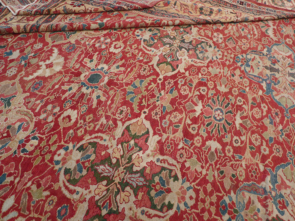 Antique Persian Mahal Oversize Carpet, No.33052 - Galerie Shabab