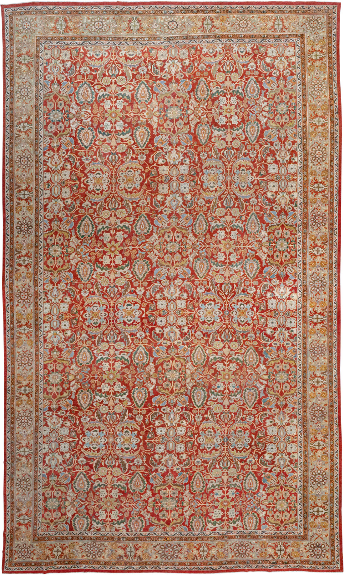 Antique Persian Mahal Oversize Carpet, No.33053 - Galerie Shabab