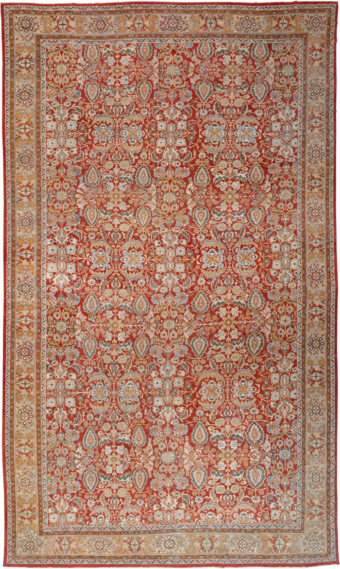 Antique Persian Mahal Oversize Carpet, No.33053 - Galerie Shabab
