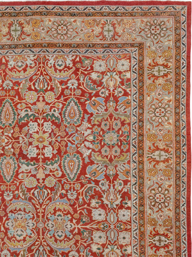 Antique Persian Mahal Oversize Carpet, No.33053 - Galerie Shabab