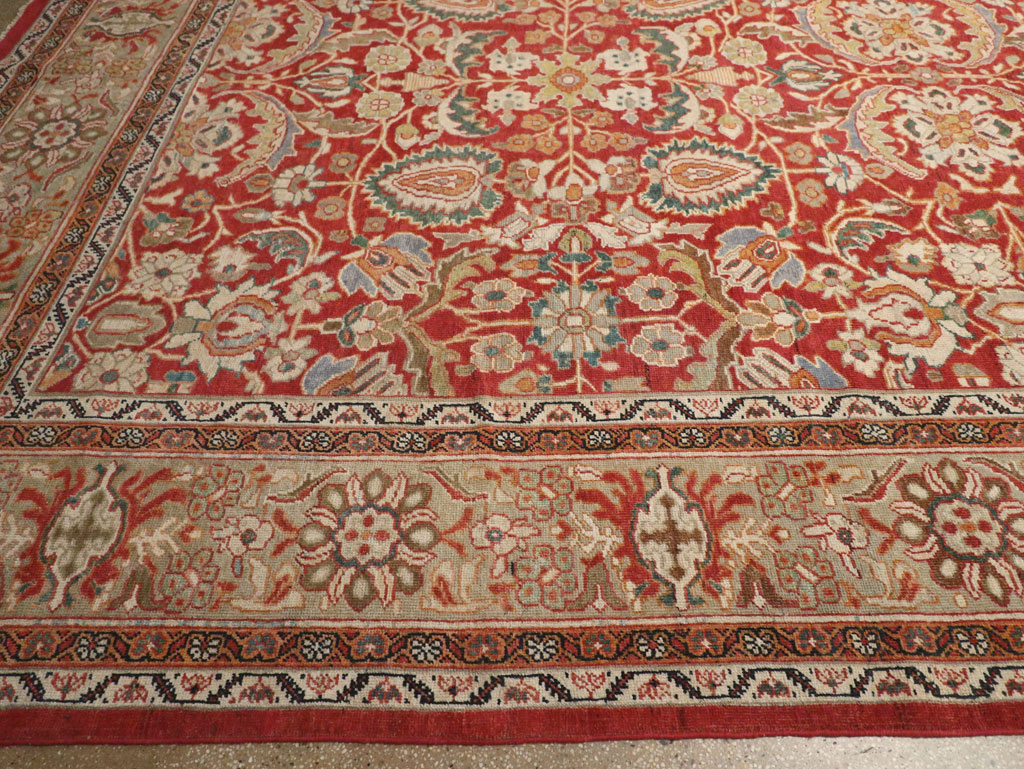 Antique Persian Mahal Oversize Carpet, No.33053 - Galerie Shabab