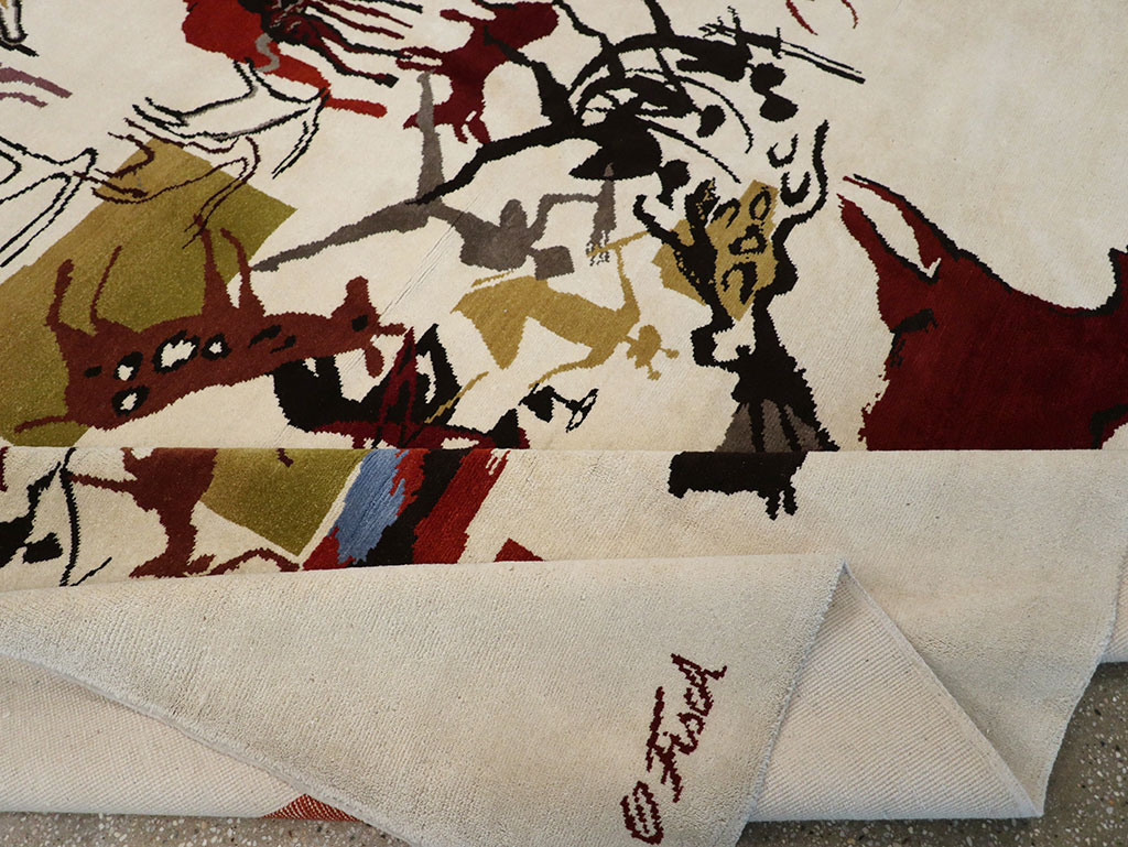 Mid-20th Century Art Deco Carpet: Caverna By Olga Fisch, No.33056 - Galerie Shabab