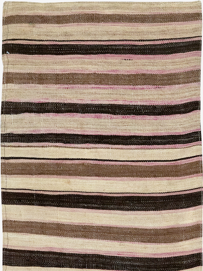 Vintage Turkish Flatweave Kilim Runner, No.33060 - Galerie Shabab