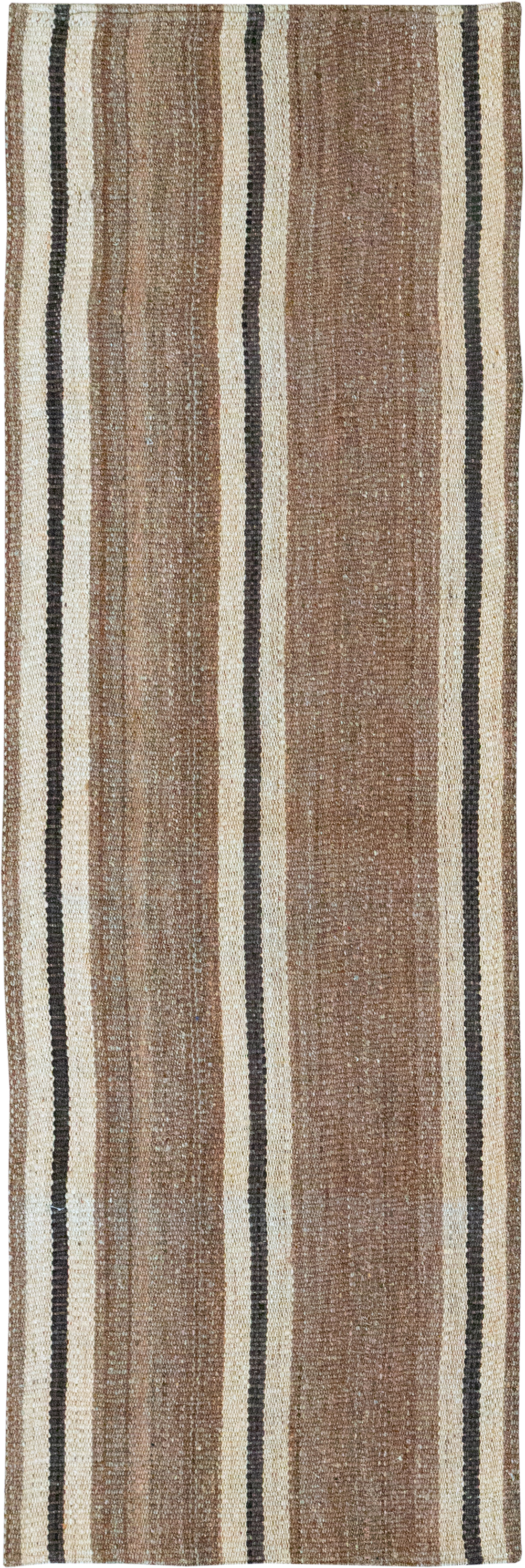 Vintage Turkish Flatweave Kilim Runner, No.33061 - Galerie Shabab
