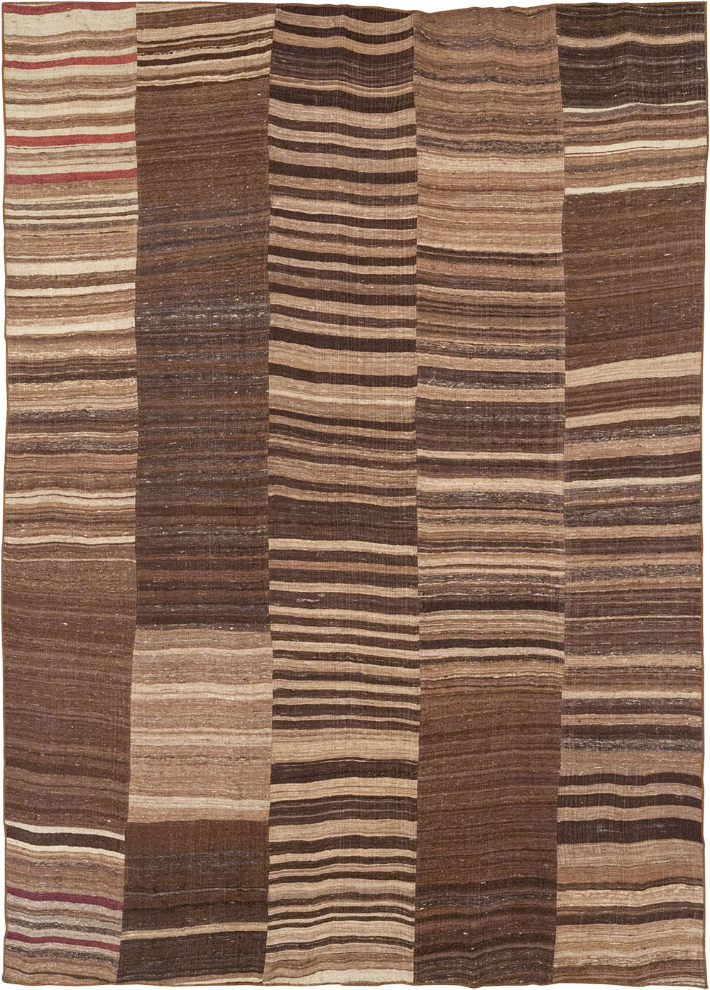 Vintage Turkish Flatweave Kilim Room Size Carpet, No.33069 - Galerie Shabab