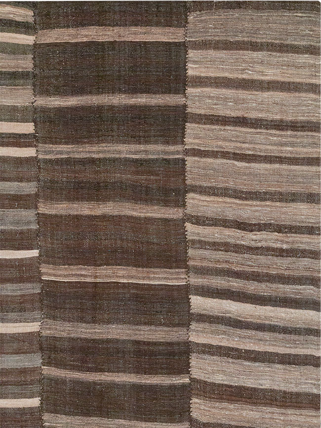 Vintage Turkish Flatweave Kilim Room Size Carpet, No.33071 - Galerie Shabab