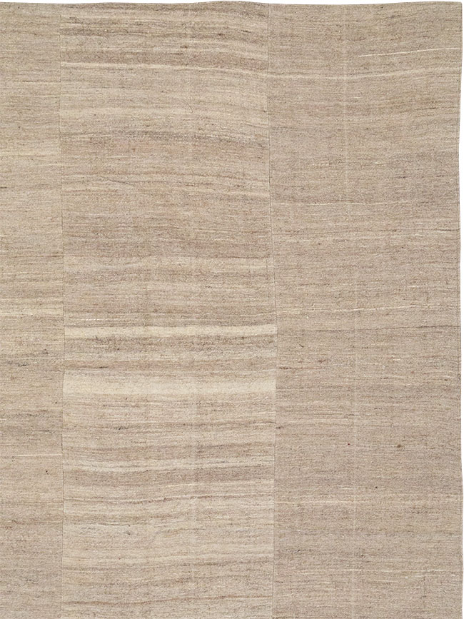 Vintage Turkish Flatweave Kilim Room Size Carpet, No.33077 - Galerie Shabab