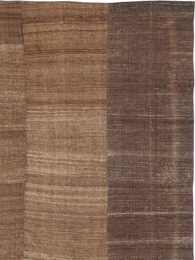 Vintage Turkish Flatweave Kilim Room Size Carpet, No.33078 - Galerie Shabab