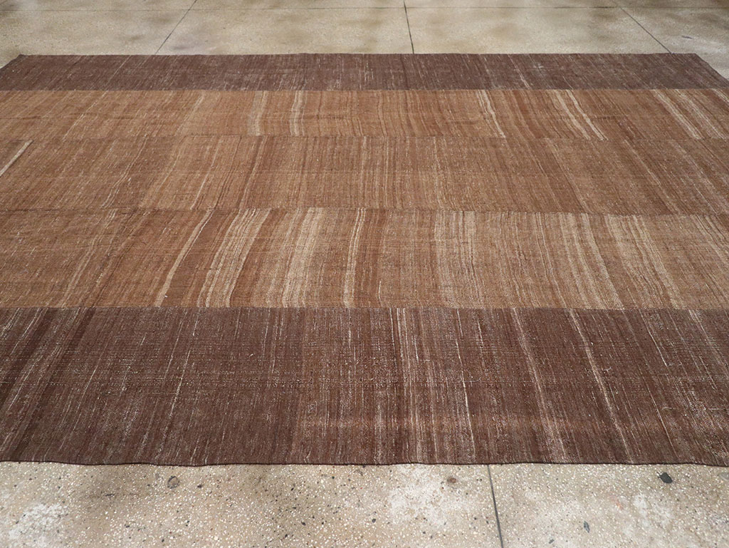 Vintage Turkish Flatweave Kilim Room Size Carpet, No.33078 - Galerie Shabab