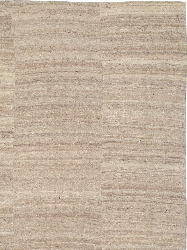 Vintage Turkish Flatweave Kilim Room Size Carpet, No.33079 - Galerie Shabab