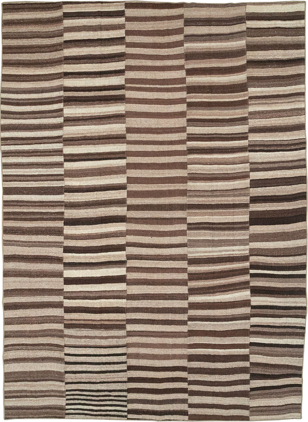 Vintage Turkish Flatweave Kilim Room Size Carpet, No.33085 - Galerie Shabab