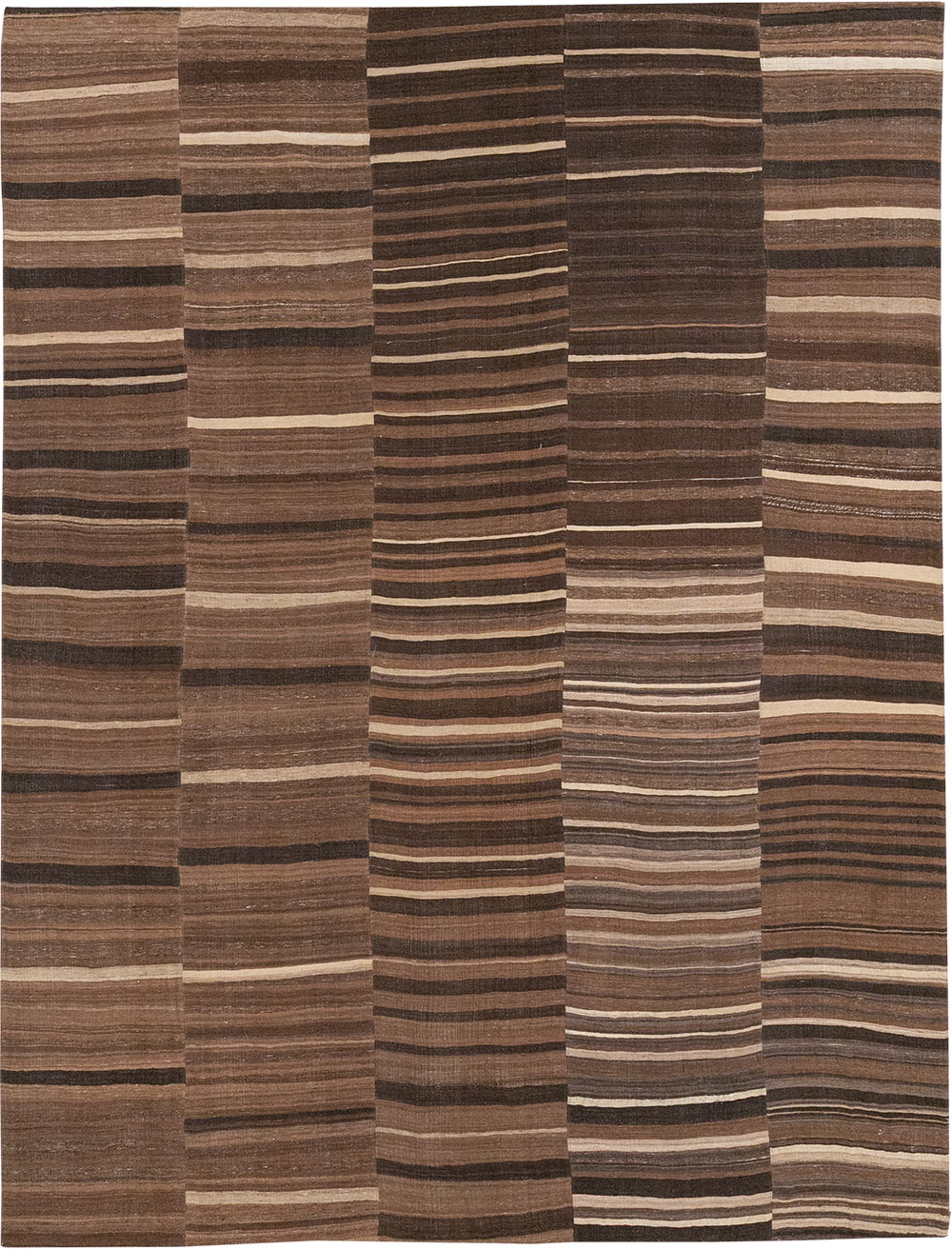 Vintage Turkish Flatweave Kilim Room Size Carpet, No.33089 - Galerie Shabab