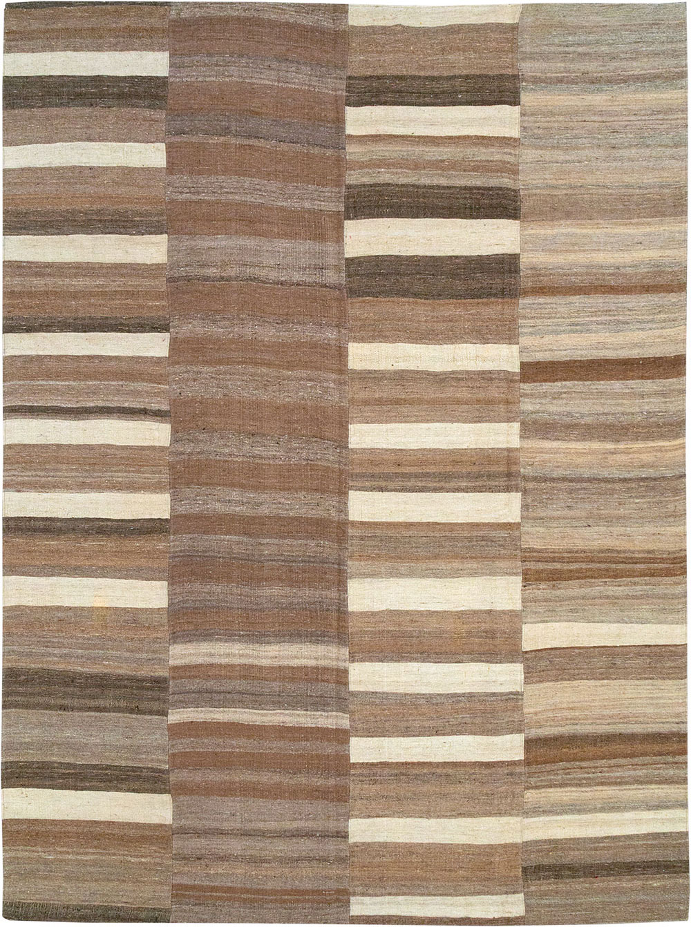 Vintage Turkish Flatweave Kilim Room Size Carpet, No.33092 - Galerie Shabab