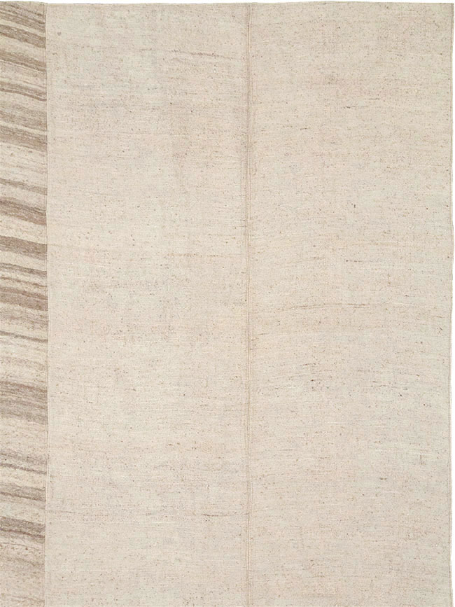 Vintage Turkish Flatweave Kilim Room Size Carpet, No.33096 - Galerie Shabab