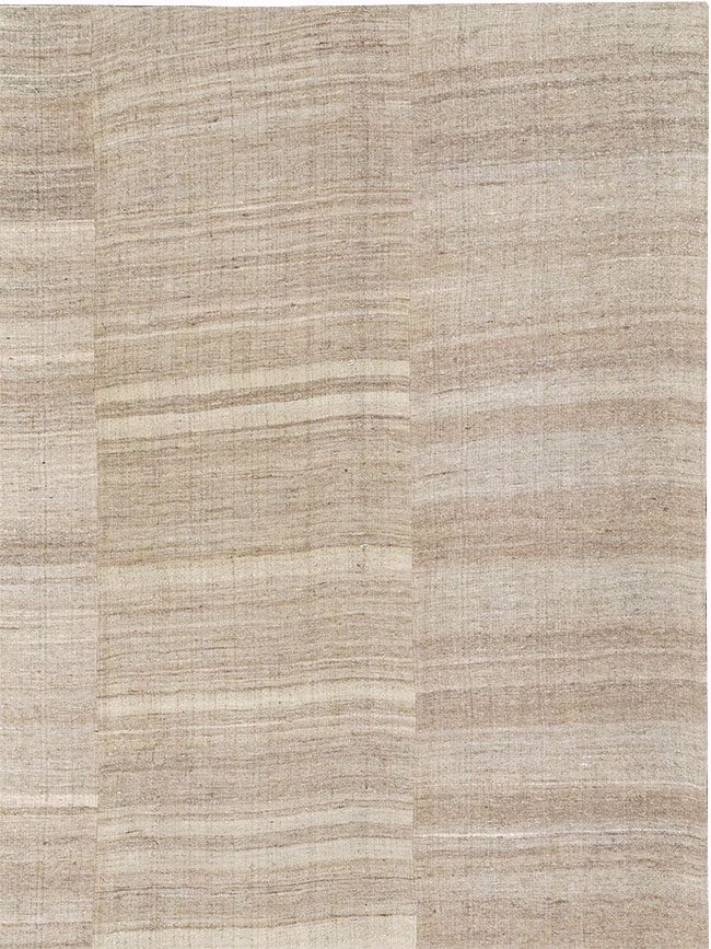 Vintage Turkish Flatweave Kilim Large Room Size Carpet, No.33097 - Galerie Shabab