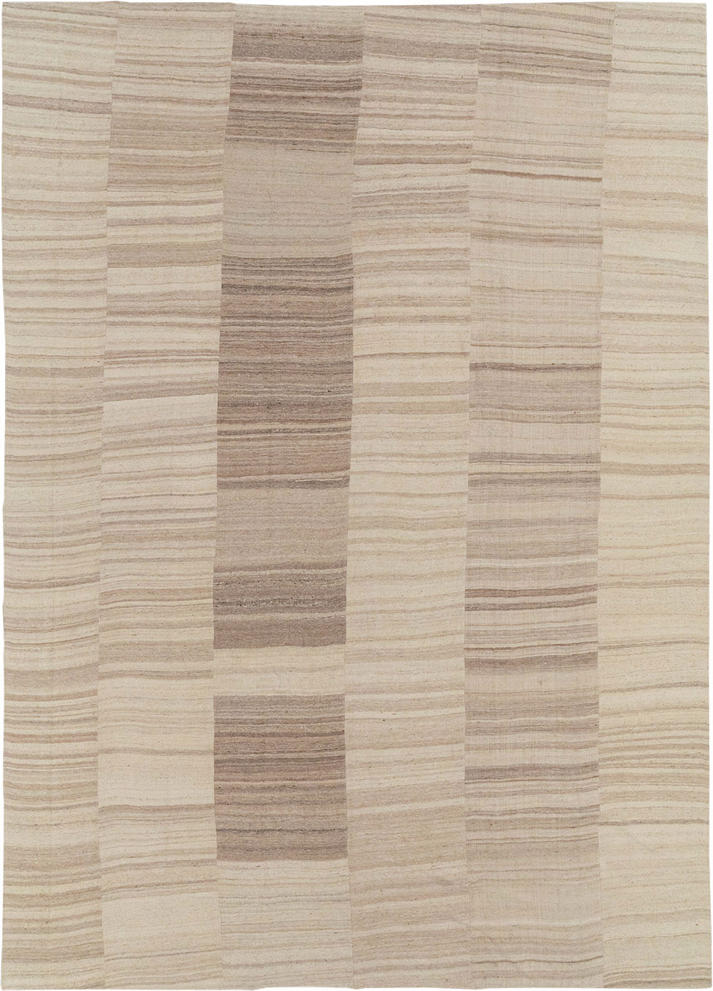 Vintage Turkish Flatweave Kilim Large Room Size Carpet, No.33098 - Galerie Shabab