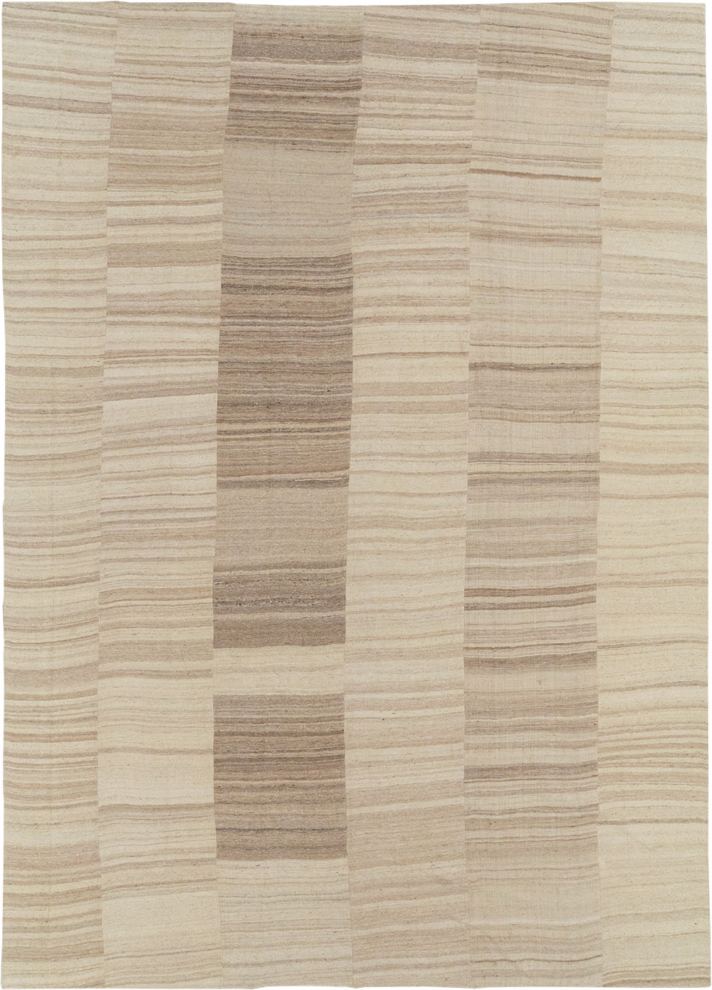 Vintage Turkish Flatweave Kilim Large Room Size Carpet, No.33098 - Galerie Shabab