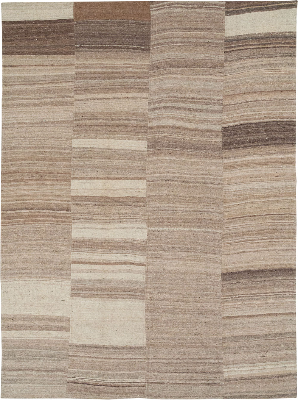 Vintage Turkish Flatweave Kilim Room Size Carpet, No.33099 - Galerie Shabab