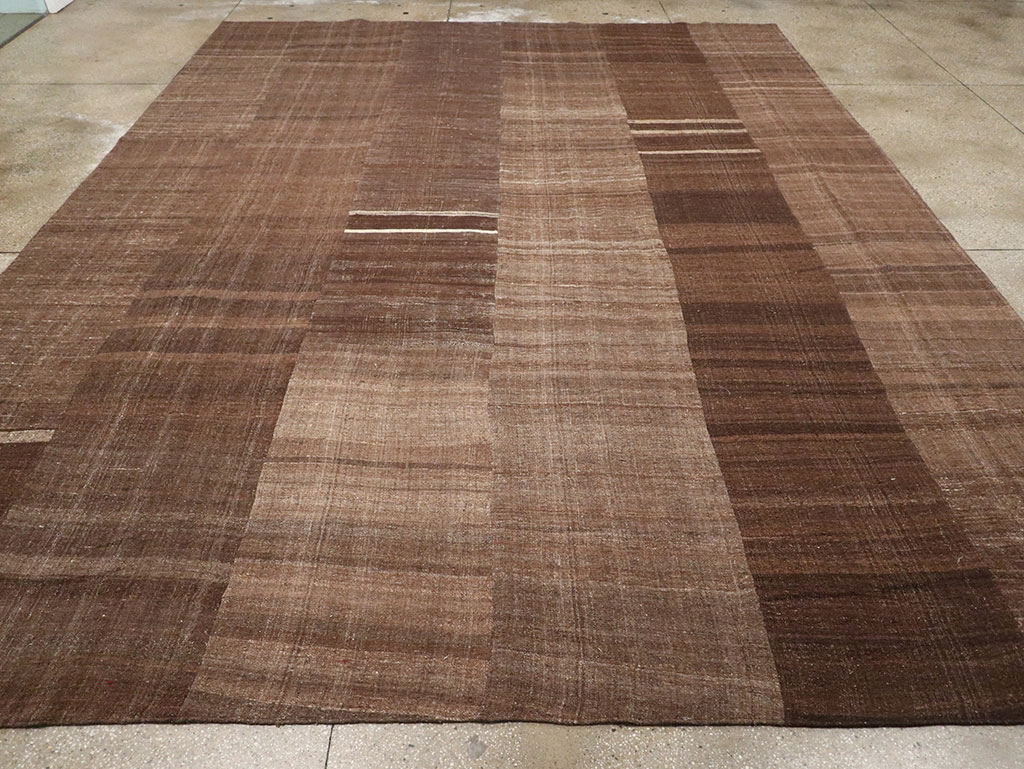 Vintage Turkish Flatweave Kilim Room Size Carpet, No.33100 - Galerie Shabab