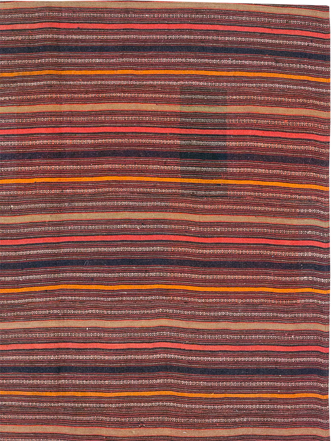 Vintage Turkish Flatweave Kilim Rug, No.33121 - Galerie Shabab