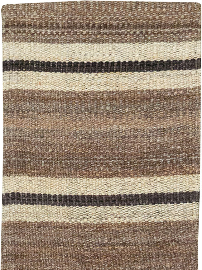 Vintage Turkish Flatweave Kilim Runner, No.33125 - Galerie Shabab
