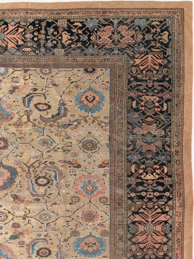Antique Persian Sultanabad Room Size Carpet, No.33126 - Galerie Shabab