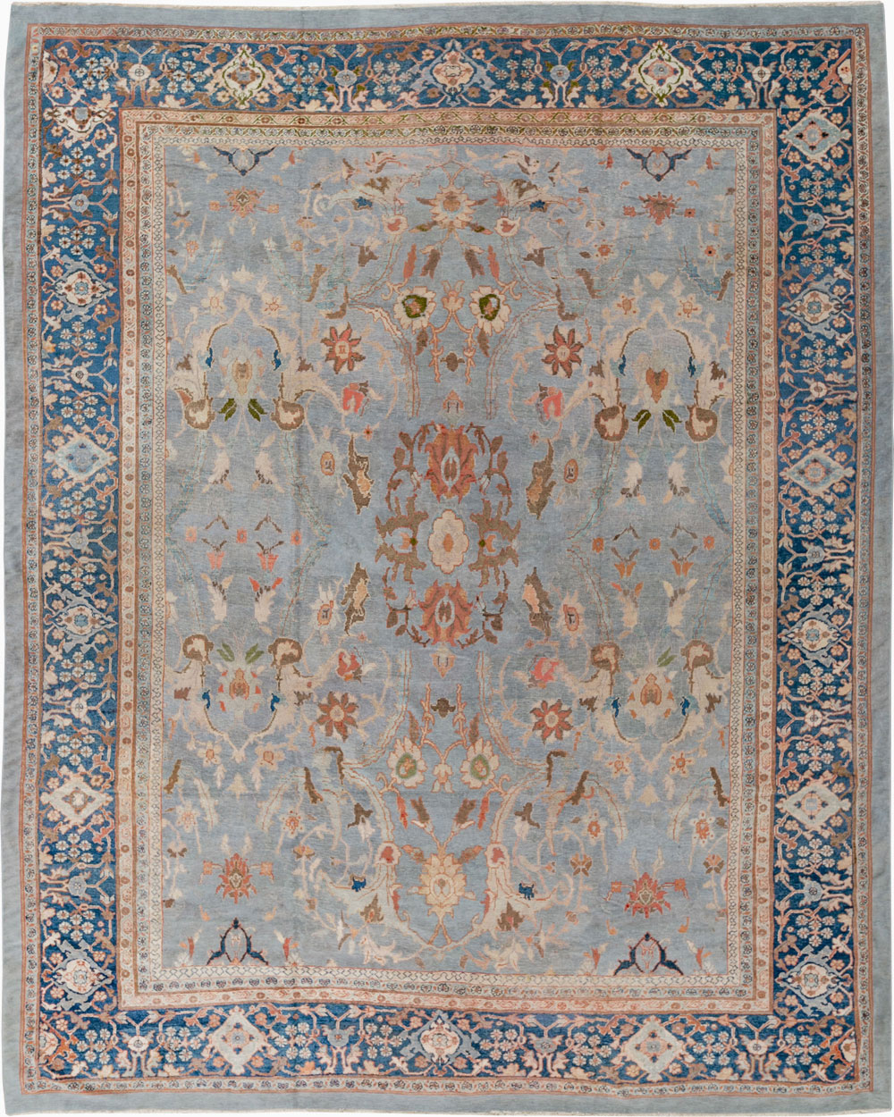 Antique Persian Mahal Large Carpet, No.33135 - Galerie Shabab