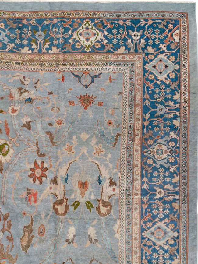 Antique Persian Mahal Large Carpet, No.33135 - Galerie Shabab