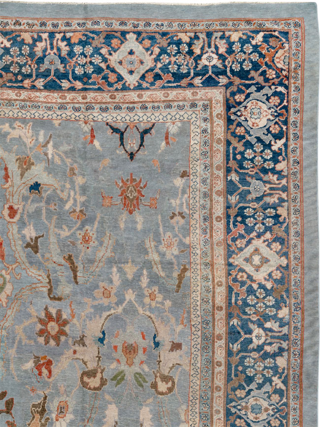 Antique Persian Mahal Large Carpet, No.33135 - Galerie Shabab