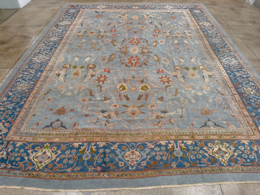 Antique Persian Mahal Large Carpet, No.33135 - Galerie Shabab