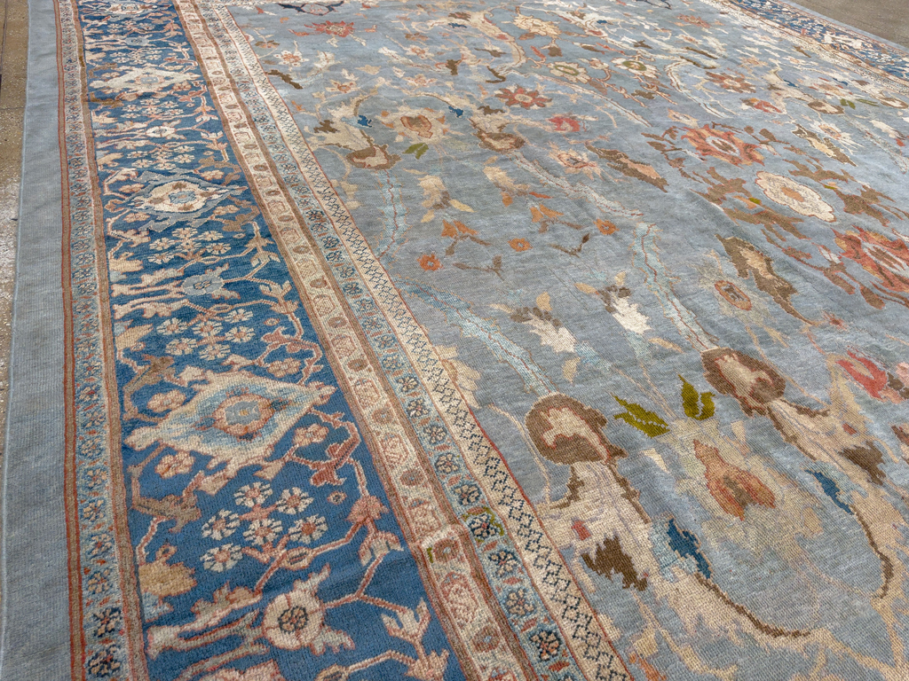 Antique Persian Mahal Large Carpet, No.33135 - Galerie Shabab