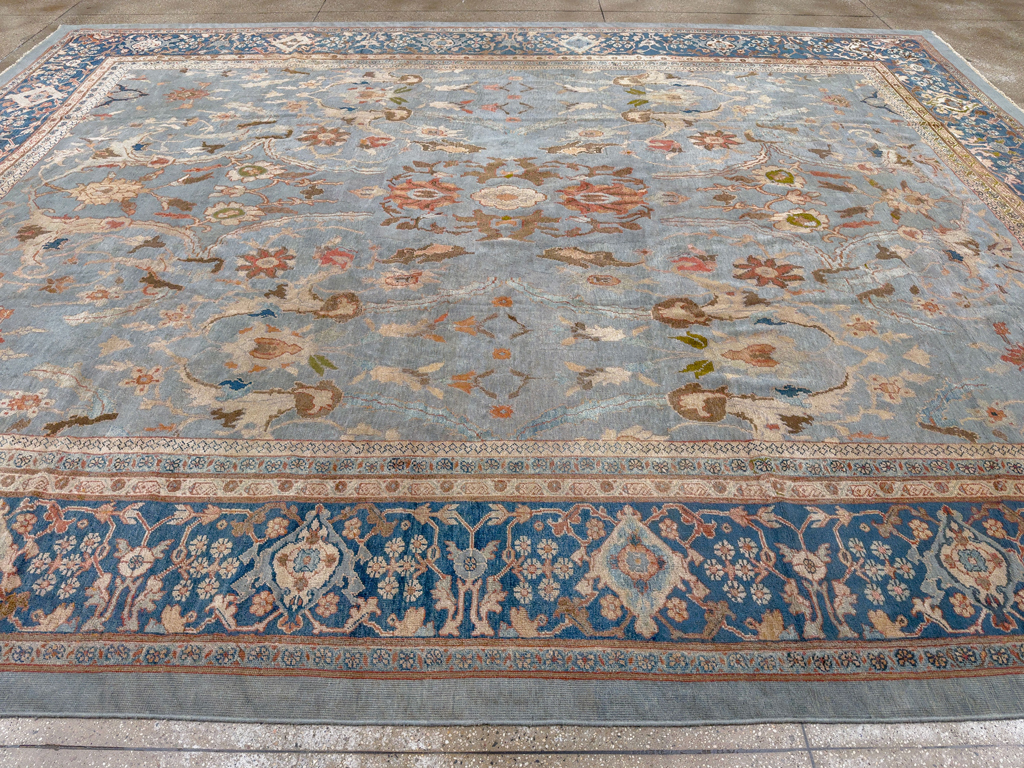 Antique Persian Mahal Large Carpet, No.33135 - Galerie Shabab